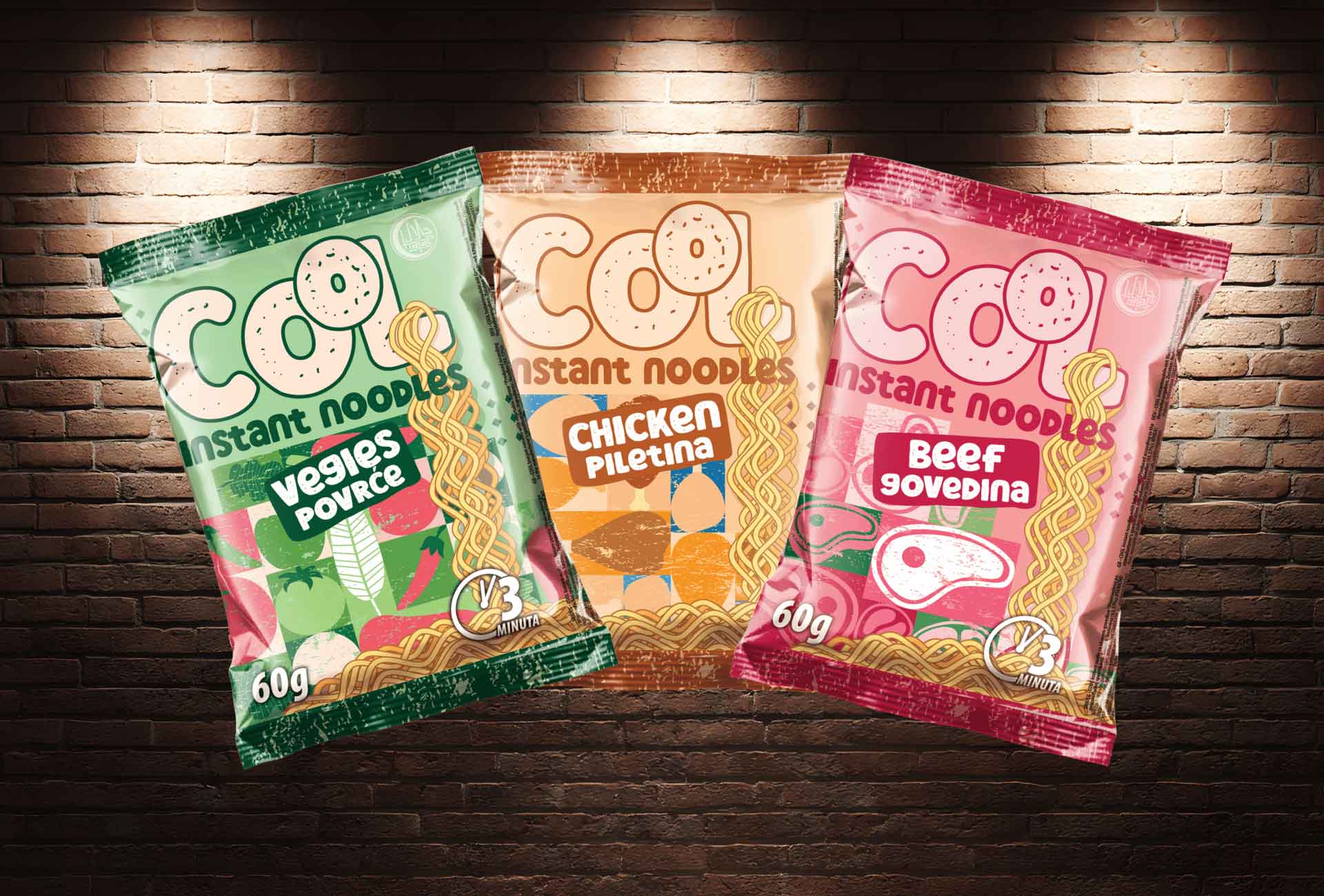 Cool pakovanje HAS nudli – manja porcija od 60 g za užinu u pokretu ili školski ranac.