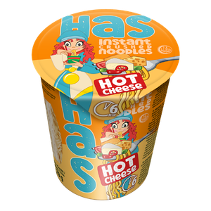 Cup pakovanje HAS Nudli Hot Cheese sa kremastim ukusom sira 70 g